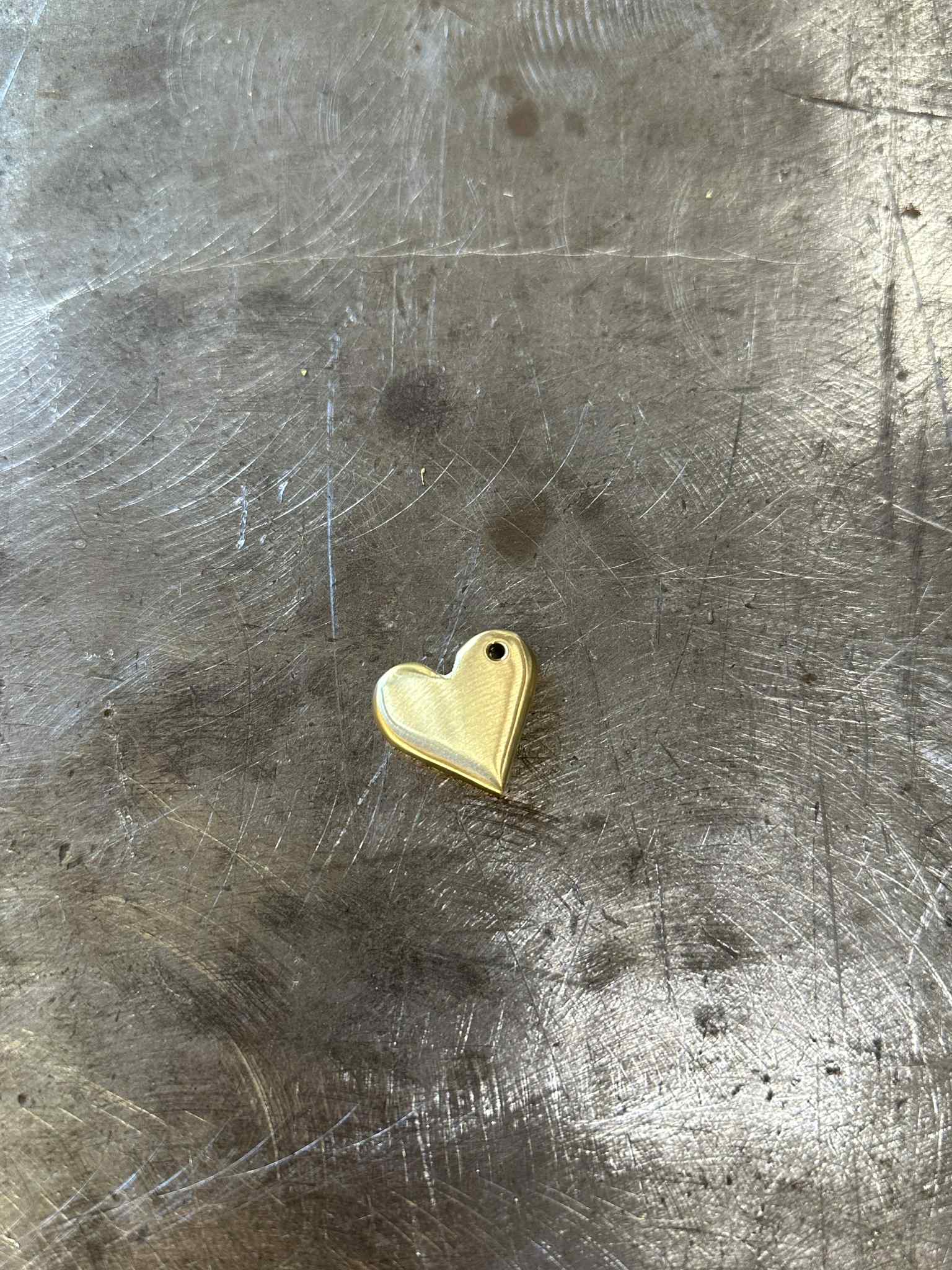 Stort Messing Hjerte