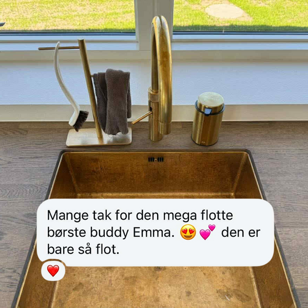 BørsteBuddy i sit nye hjem