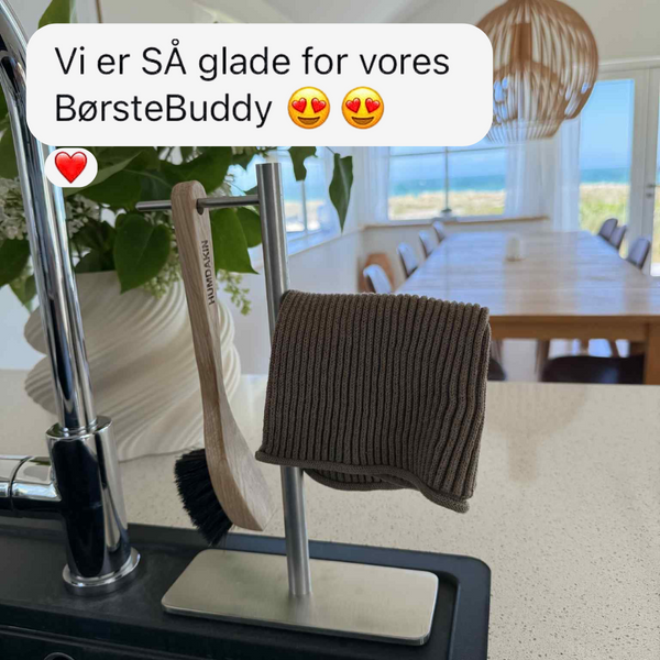 BørsteBuddy i sit nye hjem
